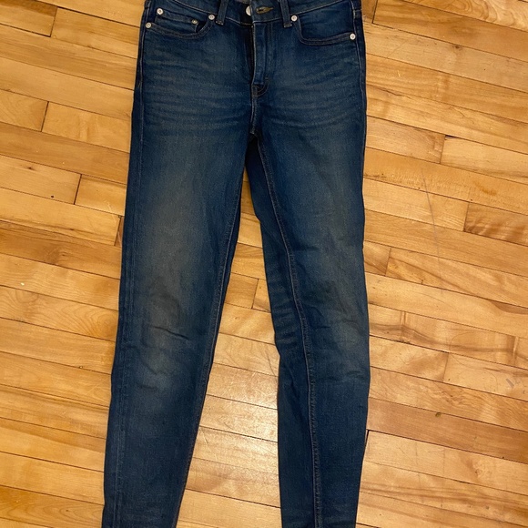 Frank & oak skinny jeans, dark blue, mid-rise - Picture 4 of 4